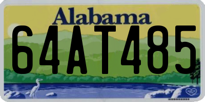 AL license plate 64AT485