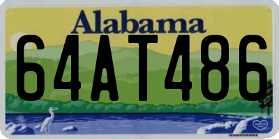 AL license plate 64AT486
