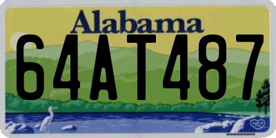 AL license plate 64AT487