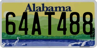 AL license plate 64AT488