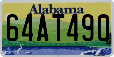 AL license plate 64AT490
