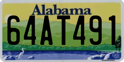 AL license plate 64AT491