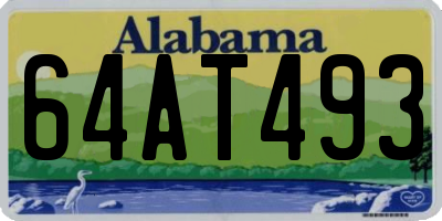 AL license plate 64AT493