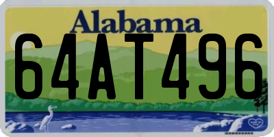AL license plate 64AT496