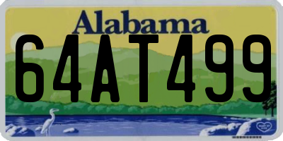 AL license plate 64AT499