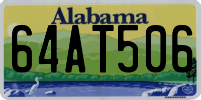 AL license plate 64AT506