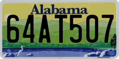 AL license plate 64AT507