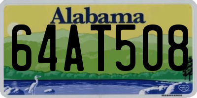 AL license plate 64AT508