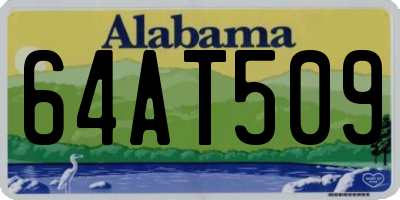 AL license plate 64AT509