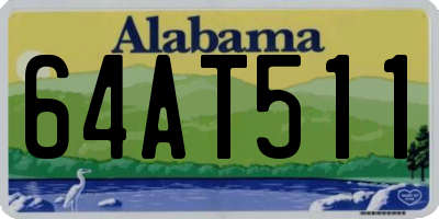 AL license plate 64AT511