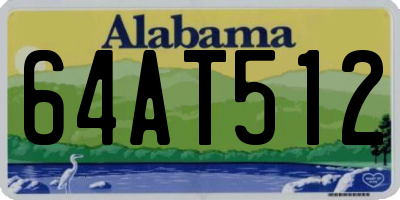 AL license plate 64AT512