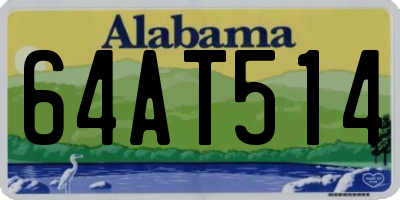 AL license plate 64AT514