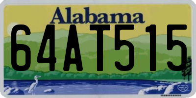 AL license plate 64AT515