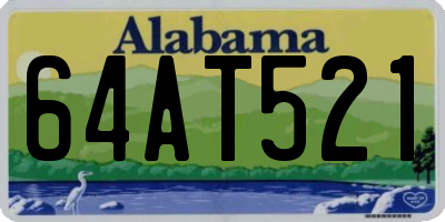 AL license plate 64AT521