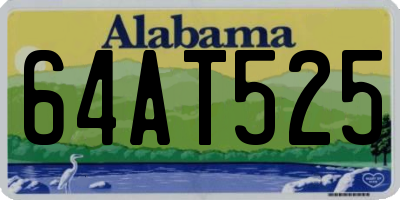 AL license plate 64AT525