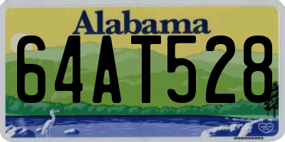 AL license plate 64AT528