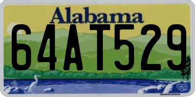 AL license plate 64AT529