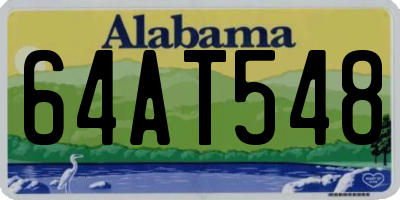 AL license plate 64AT548