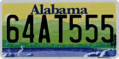AL license plate 64AT555