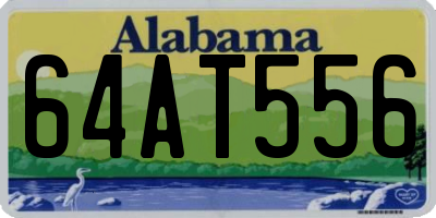AL license plate 64AT556