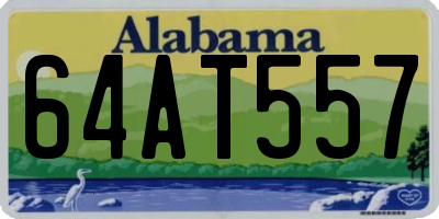 AL license plate 64AT557