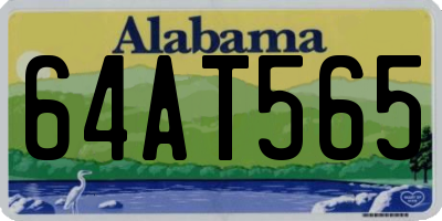 AL license plate 64AT565