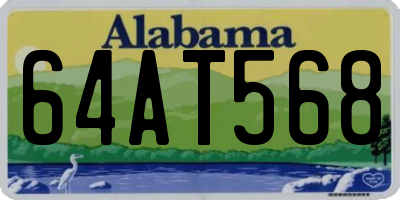 AL license plate 64AT568