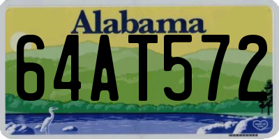 AL license plate 64AT572