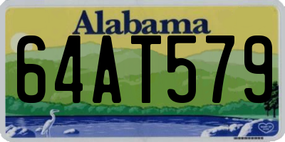 AL license plate 64AT579