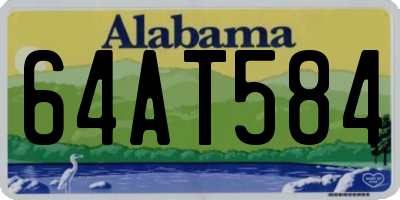 AL license plate 64AT584