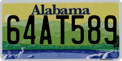 AL license plate 64AT589