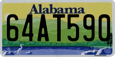 AL license plate 64AT590