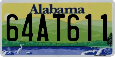AL license plate 64AT611
