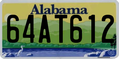 AL license plate 64AT612