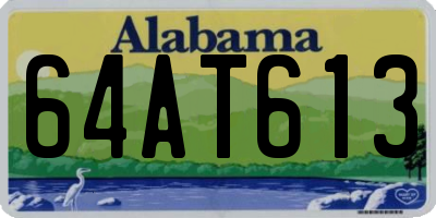 AL license plate 64AT613