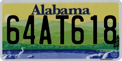 AL license plate 64AT618