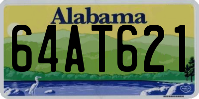 AL license plate 64AT621