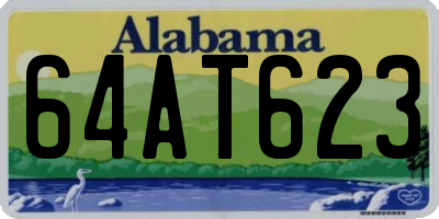 AL license plate 64AT623