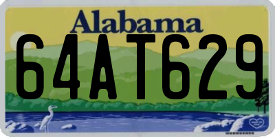 AL license plate 64AT629