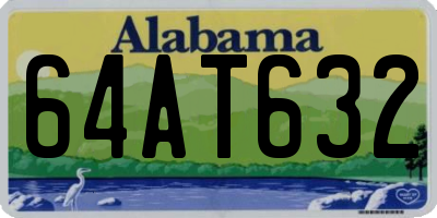 AL license plate 64AT632