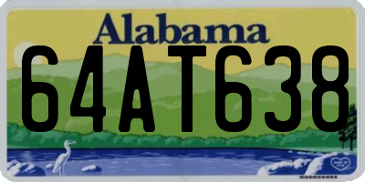 AL license plate 64AT638