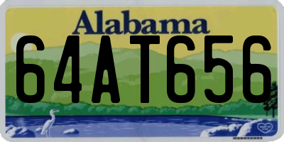 AL license plate 64AT656