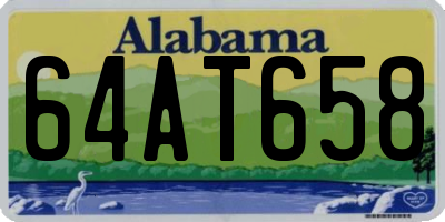 AL license plate 64AT658