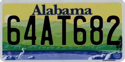 AL license plate 64AT682