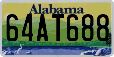 AL license plate 64AT688
