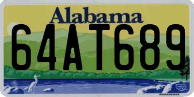AL license plate 64AT689