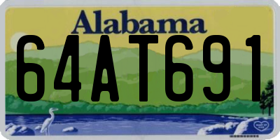 AL license plate 64AT691
