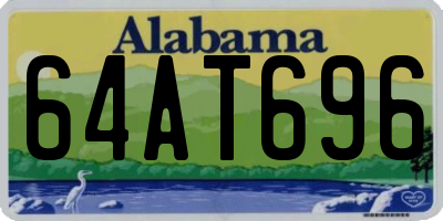 AL license plate 64AT696