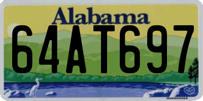 AL license plate 64AT697