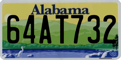 AL license plate 64AT732